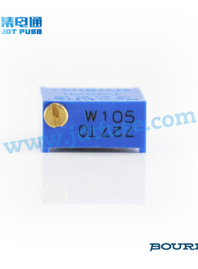 3296W-1-105LF   BOURNS 伯恩斯进口蓝色精密微调电阻器 可调电阻