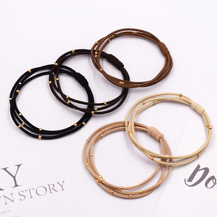 头绳2023年新款高弹力简约橡皮筋扎头皮套发圈女网红发绳气质头饰