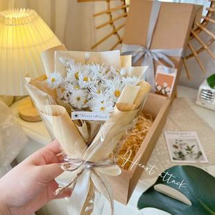 鲁丹鸟成品花束礼盒装 饰拍照道具花 送女朋友闺蜜生日礼物情人节装