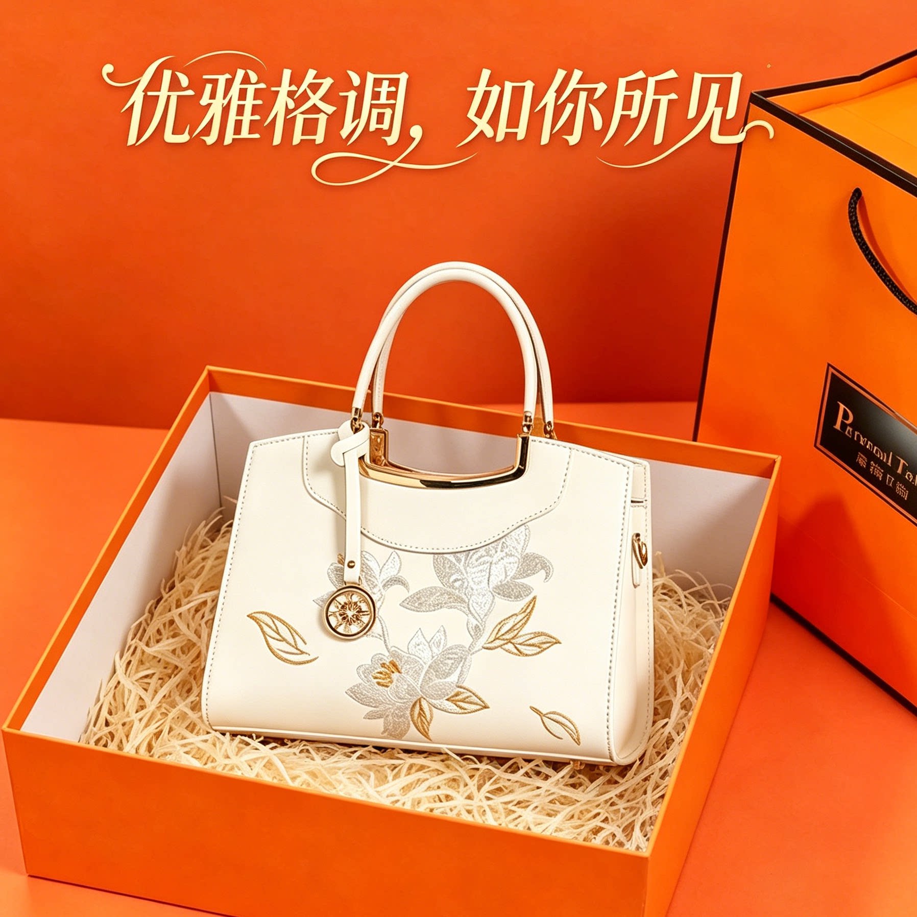 新中式大气妈妈婆婆手提包