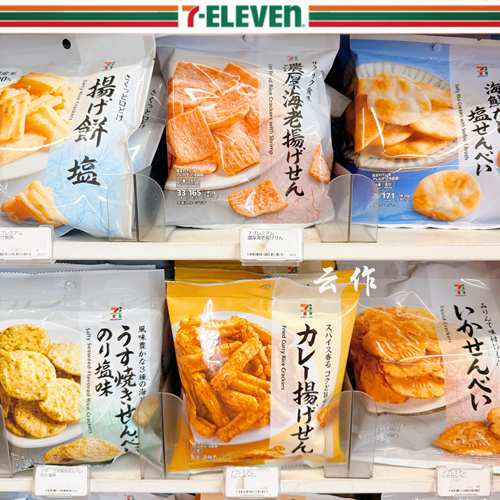 711便利店炸米饼米果虾片海鲜片