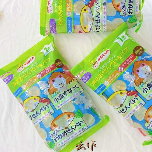 和光堂袋装磨牙仙贝饼干日本