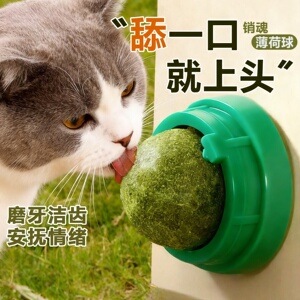 猫薄荷球旋转贴墙棒棒糖