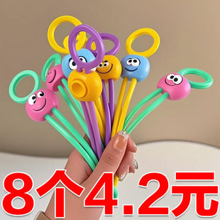 彩色密封封口绳绑带厨房食品保鲜封口夹多功能理线器创意绑绳捆扎