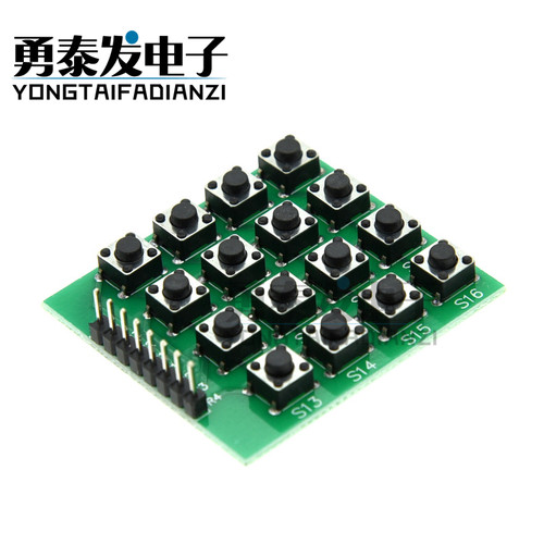 直插按键4X4矩阵键盘模块