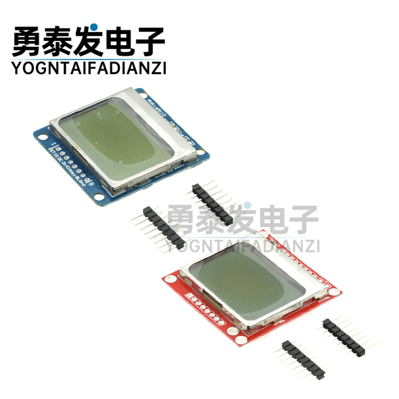 Nokia 5110 LCD 红屏 液晶屏模块 红色/蓝色PCB 电子元器件市场 显示器件 原图主图