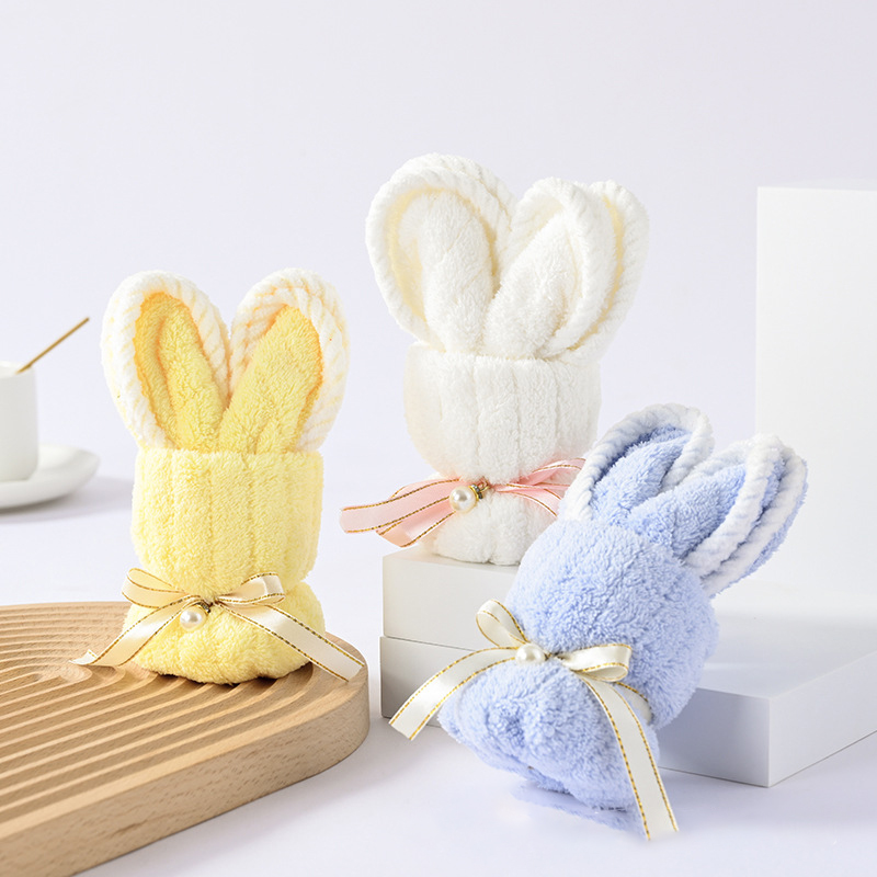 定制创意兔子毛巾伴手礼复活节活动纪念品公司小礼品店庆开业赠品