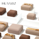 米洛高档绒布珠宝首饰盒婚礼戒指收纳盒项链手链盒便携饰品包装 盒