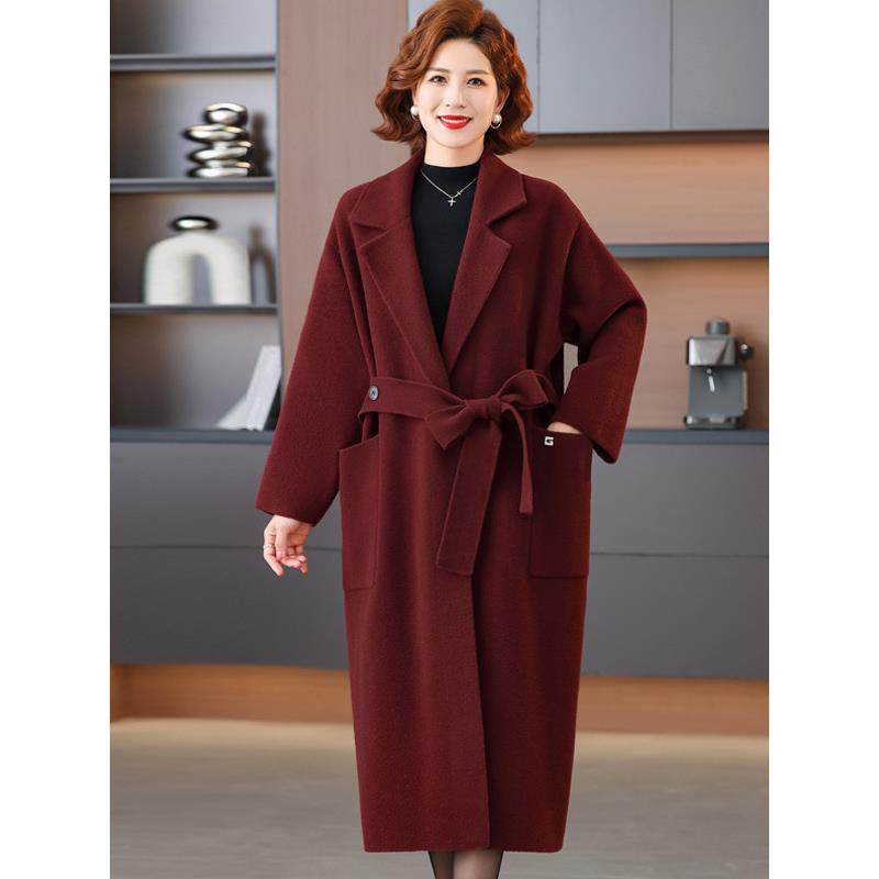 喜婆婆秋冬季风衣中老年婚宴装毛呢外套胖妈妈大码双面羊绒大衣女,女装/女士精品,常规大码外套,淘宝优惠券,粉丝福利购,淘宝优惠卷