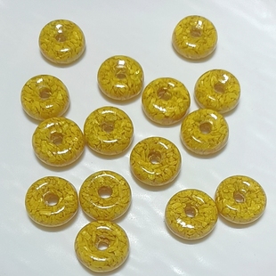 随机一个 高含量雄黄晶体砂平安扣 卡15.2 主图款