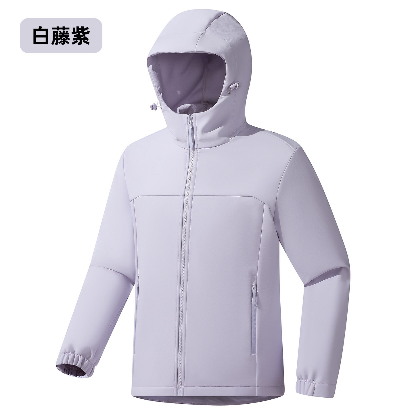 秋冬新品软壳冲锋衣男女同款连帽加绒加厚男跑步运动防风防水外套
