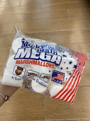 美国进口 RockyMountain洛基山 特大棉花糖 香甜软糯340G烧烤原料
