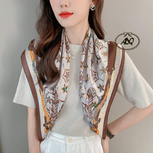 韩国缎面70x70cm个性丝巾小方巾