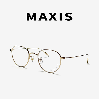 日本小众近视眼镜MAXIS纯钛眼镜框男款MXU-219眼镜近视女度数可配