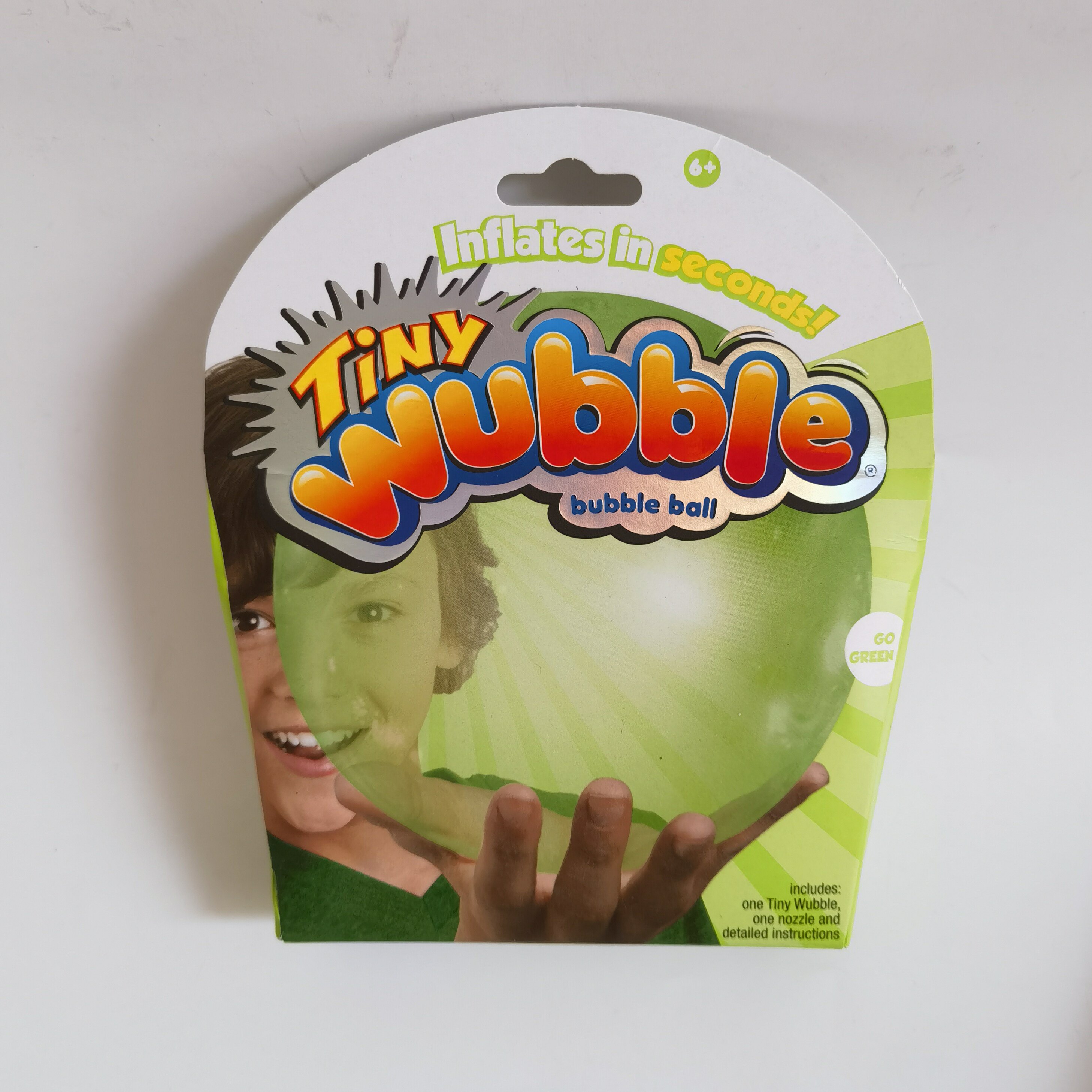 WUBBLE 해피 버블 어린이를위한 3 인치 웨이브 빛나는 풍선 공 실내 및 실외 범퍼 버블 볼 장난감 세트