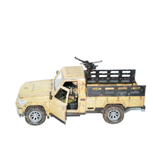 3.75寸 兵人载具  武装皮卡车 废土风 适合酸雨战争  暗源