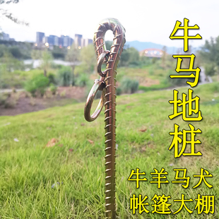 栓牛地桩栓马桩栓狗栓犬地钉牛羊桩畜牧地钉帐篷钉牛用地钉地桩钉