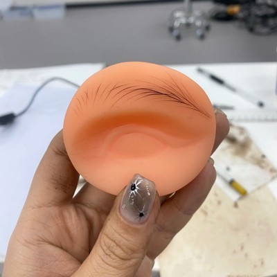 匠心野生眉线条单根硅胶练习模块