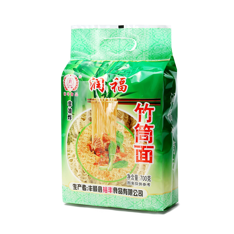 裕丰竹筒面丰顺面条早餐面非油炸适合蒸炒汤 700g