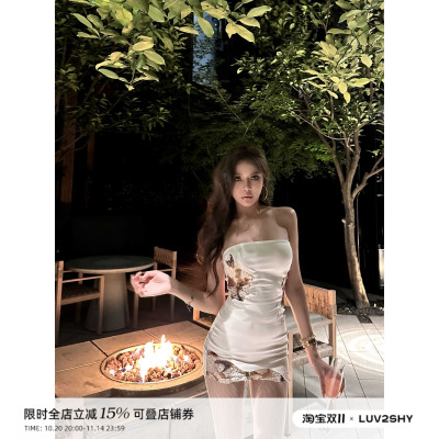 太绝了蕾丝火焰高级连衣裙生日裙