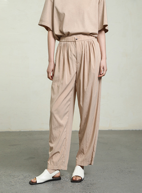 LADYS DIARY原创设计女装夏季新款进口莱赛尔天丝宽松休闲阔腿裤