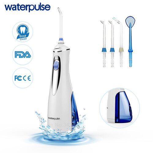 Waterpulse健适宝冲牙器便携式V400Plus家用洗牙器水牙线结石洁牙