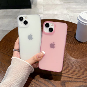 大孔磨砂适用iphone16PROMAX透色手机壳苹果7G/12创意tpu软保护套