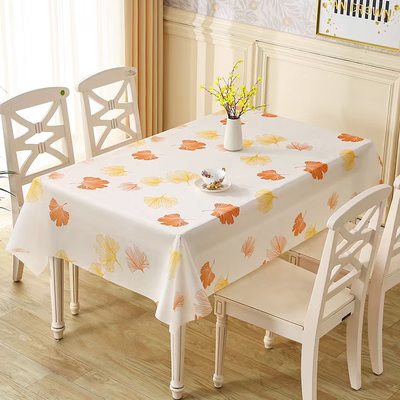 2025新款银杏叶单张叠一次性桌布结实餐桌布台布聚会防水防油耐用