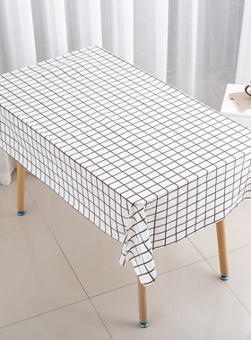 长方形黑白格子一次性桌布加厚特厚饭店大排档防水防油家用台布