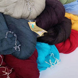 处理三利孤品70%羊毛开司米细羊毛线手织不掉毛不掉色不扎多巴胺