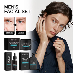Men's Facial Set Moisturising Moisture Cleansing Facial Anti
