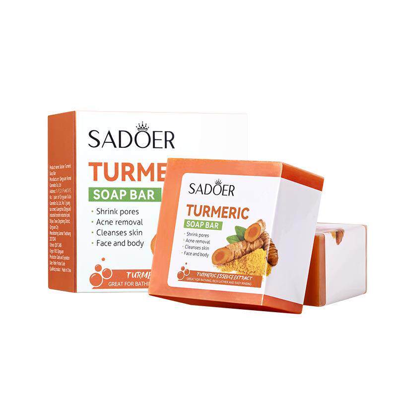 Hand made Soap Clean Cutin Turmeric Soap姜黄手工皂香皂100g图片