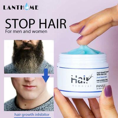 Permanent Lavender Hair Removal Inhibitor Cream Depilatory