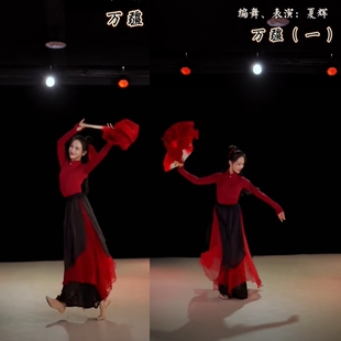 万疆舞蹈服我和我的祖国夏辉同款演出服表演服装大摆裙古典舞光亮