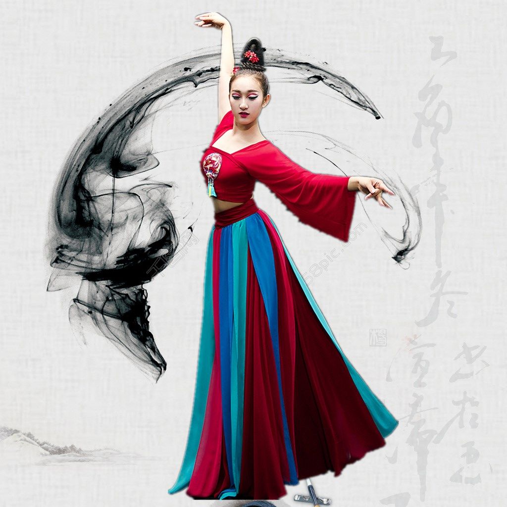 古典舞飘逸丽人行仙女服