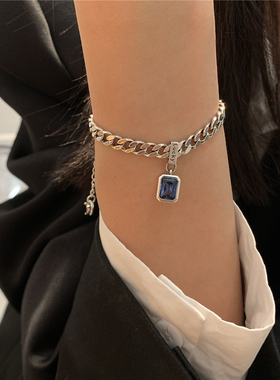 S925银手链女小众设计感高级轻奢气质百搭时尚个性手饰