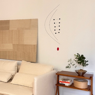 原创艺术风吊饰民宿软装动态雕塑