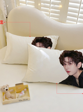 来图定制白底明星宋亚轩张凌赫枕套学生寝室女生宿舍单人枕头套