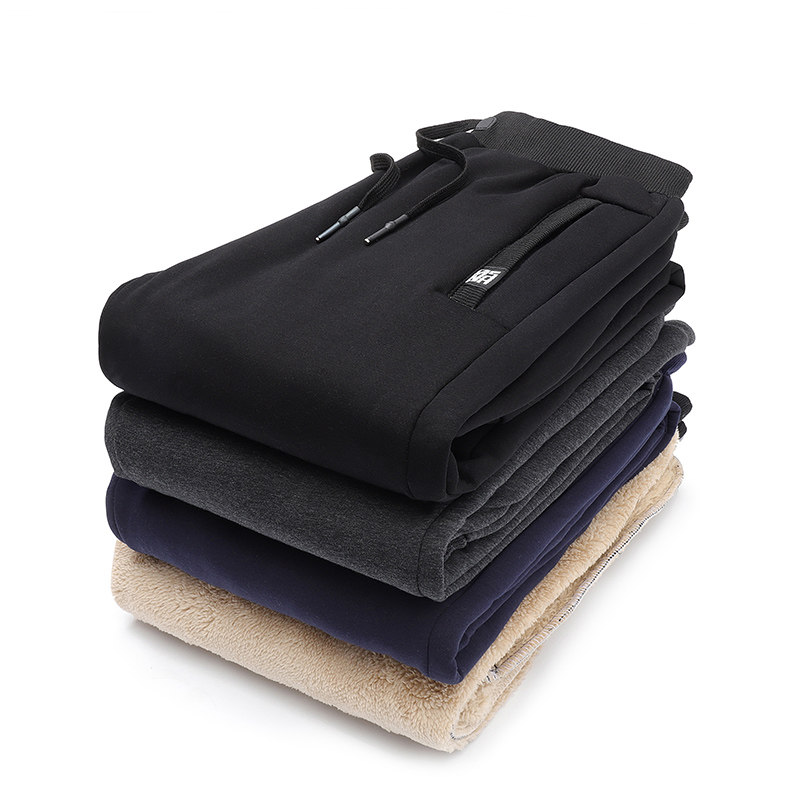 冬季加厚男士保暖运动休闲裤纯棉收脚口卫裤拉链口袋大码加绒男裤在类目 男装, 休闲裤中 - 来自Buy2taobao.com提供专业的淘宝代购服务