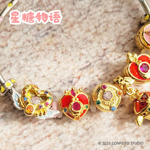 美少女战士S925纯银手链串珠