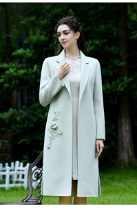 PMANW6011-41/2980粉红玛丽pinkm淑女风2024秋冬新款绵羊毛大衣