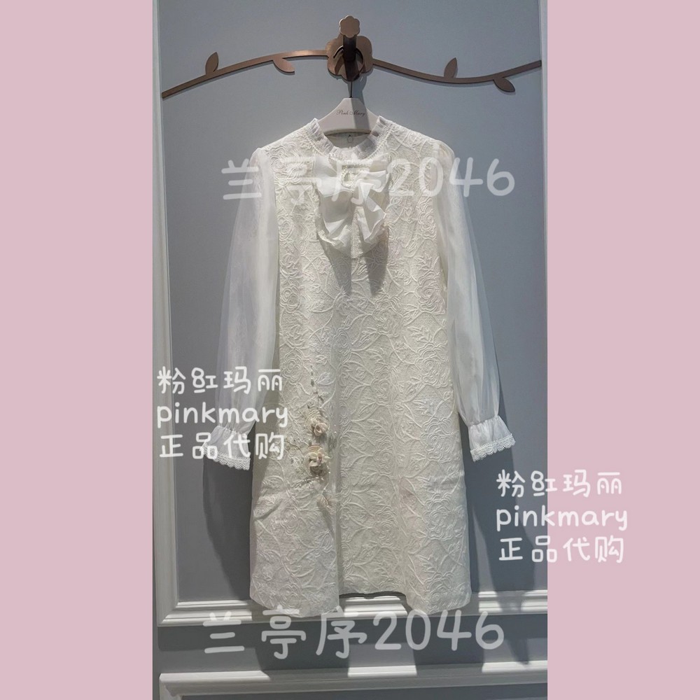 PMAOW5651-82/2180粉红玛丽专柜正品pinkm淑女风2025秋款连衣裙