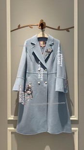 2023秋冬 4280粉红pinkm淑女风 大衣外套 PMAMW6006