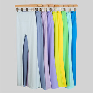 喇叭裤Groove高腰提臀运动运动健身微喇长裤瑜伽服女士