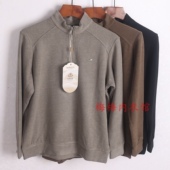 庄泰秋冬男士 打底衫 商务休闲拉链保暖上衣中领立领卫衣外穿8362