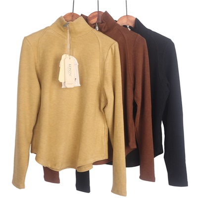 庄泰羊绒蛋白高领女打底衫7932