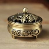 香炉合金沉香熏香炉檀香安神盘香茶道摆件用品家用室内三足香薰炉