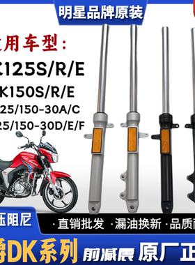 适用豪爵DK125 DK150S/R/E摩托车前减震器HJ125/150-30A/C/D/E/F
