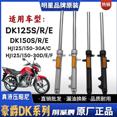适用豪爵DK125 DK150S/R/E摩托车前减震器HJ125/150-30A/C/D/E/F