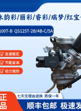 铃木韵彩QS100T-B丽彩睿彩QS125T-2B/4B-C/5A瑞梦红宝UM125化油器